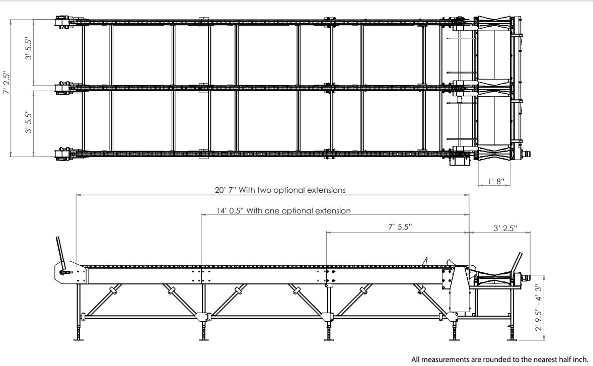 6.5' (4m) Extension Kit for 47901 Timber Deck