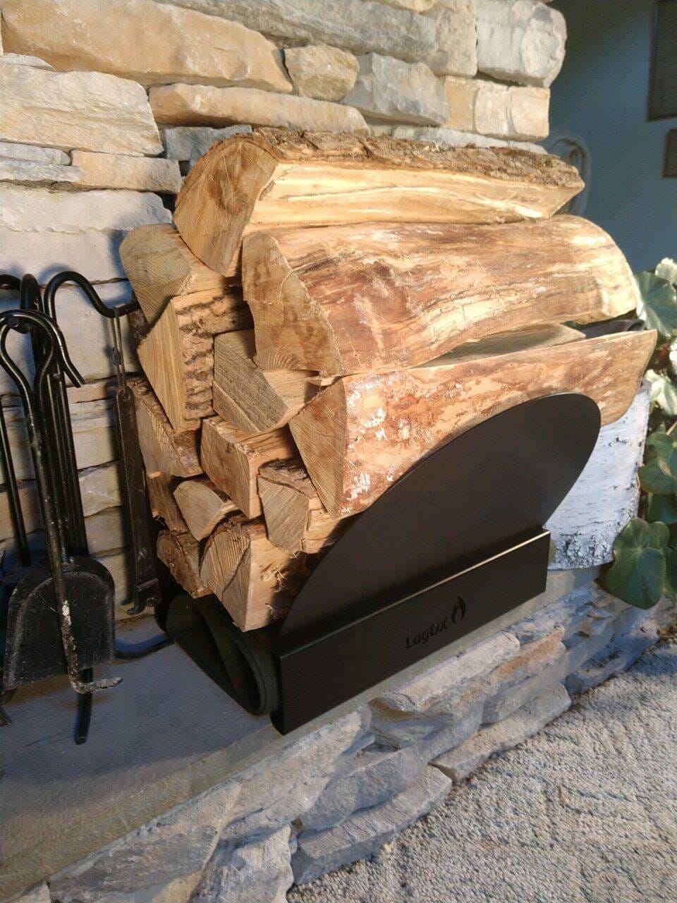 Hearth Bin Adjustable Firewood Rack