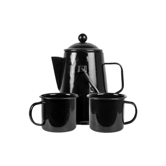 Enameled Coffee Set